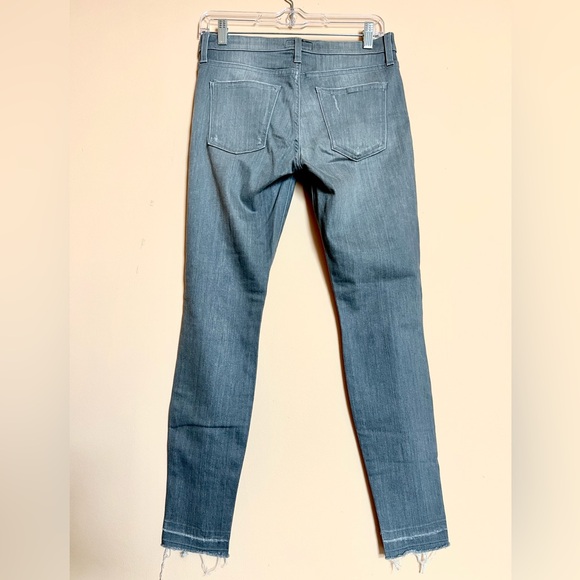 Current/Elliot The Stiletto Gray Distressed Raw Hem Skinny Jeans - Picture 7 of 11